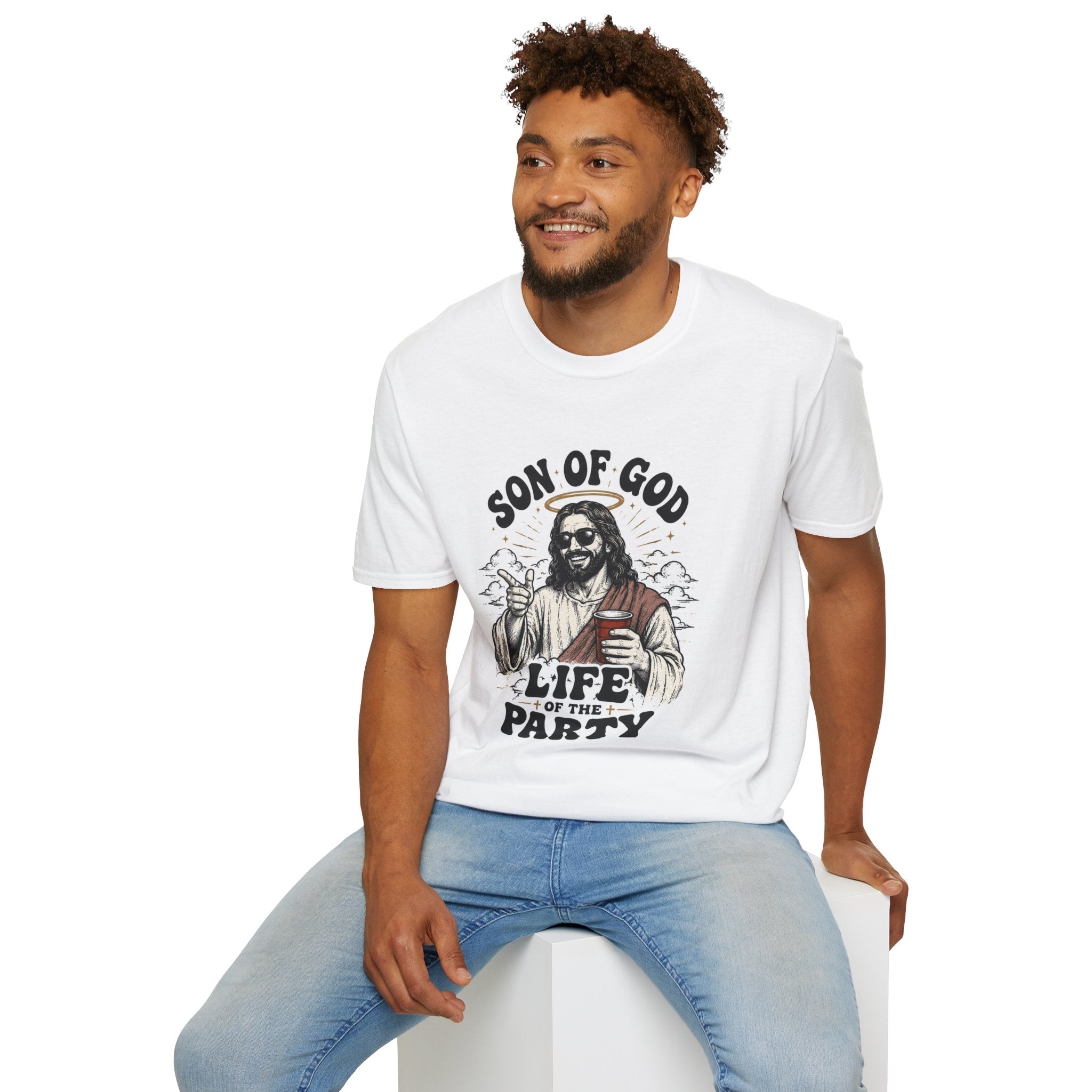 Son of God T-Shirt — 'Life of the Party' Christian Graphic Tee