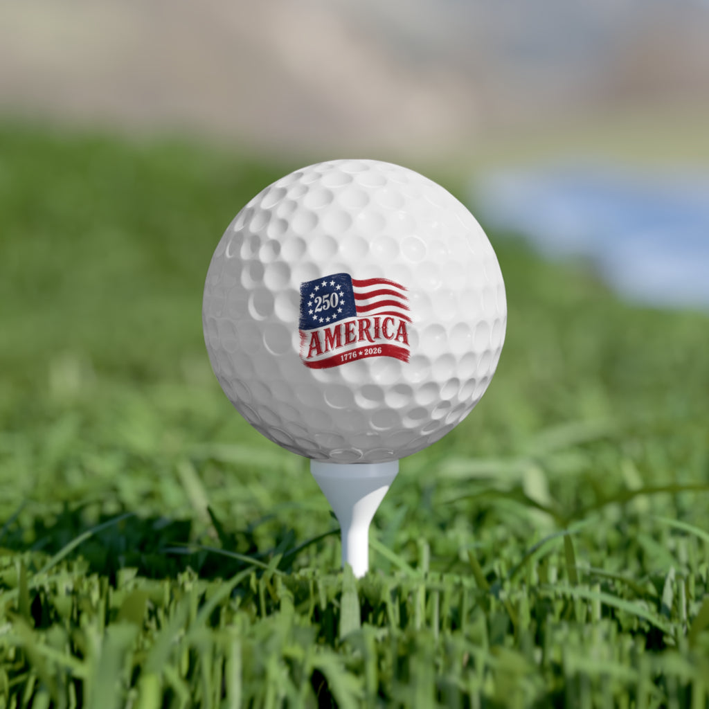 America 250 Golf Balls, 6pcs