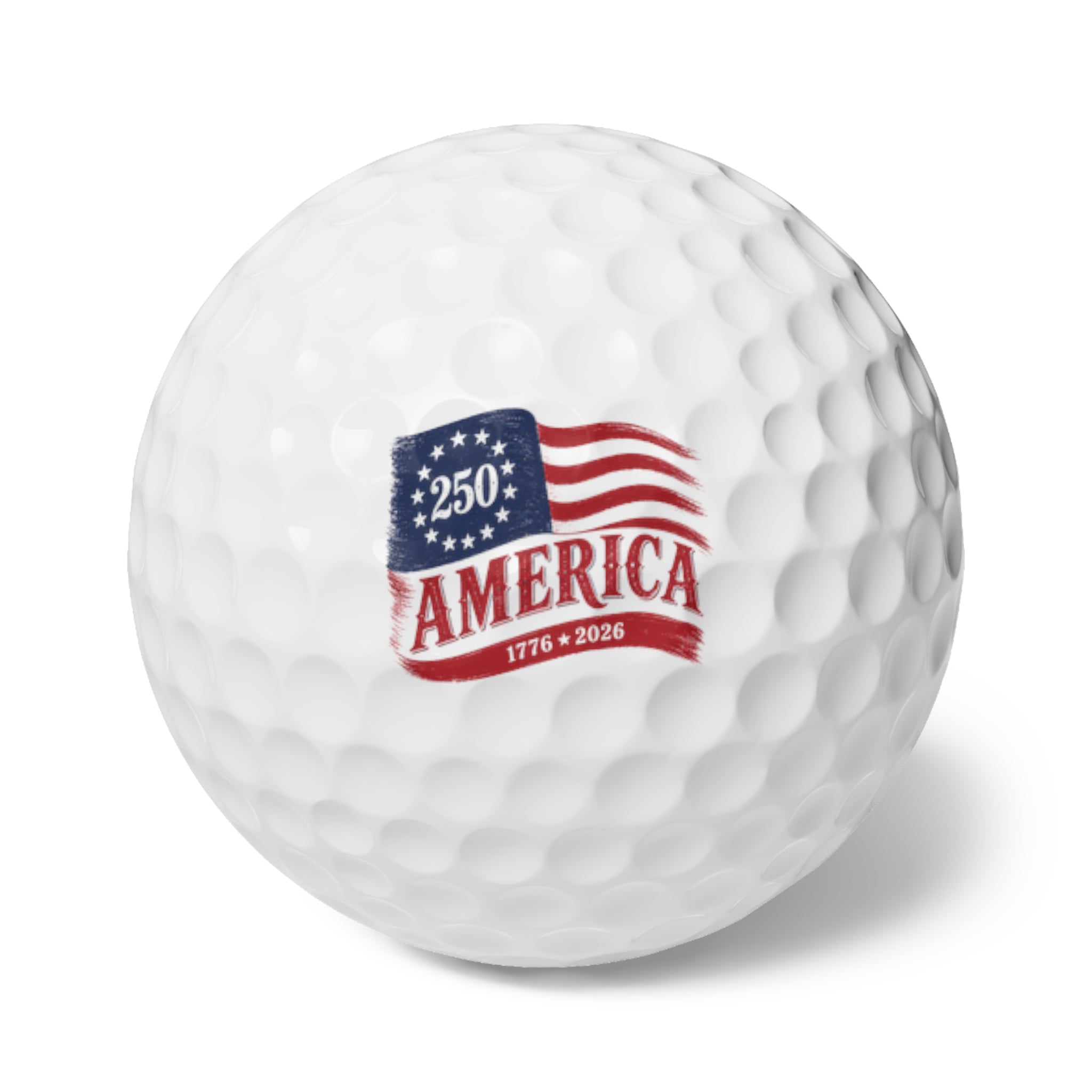 America 250 Golf Balls, 6pcs