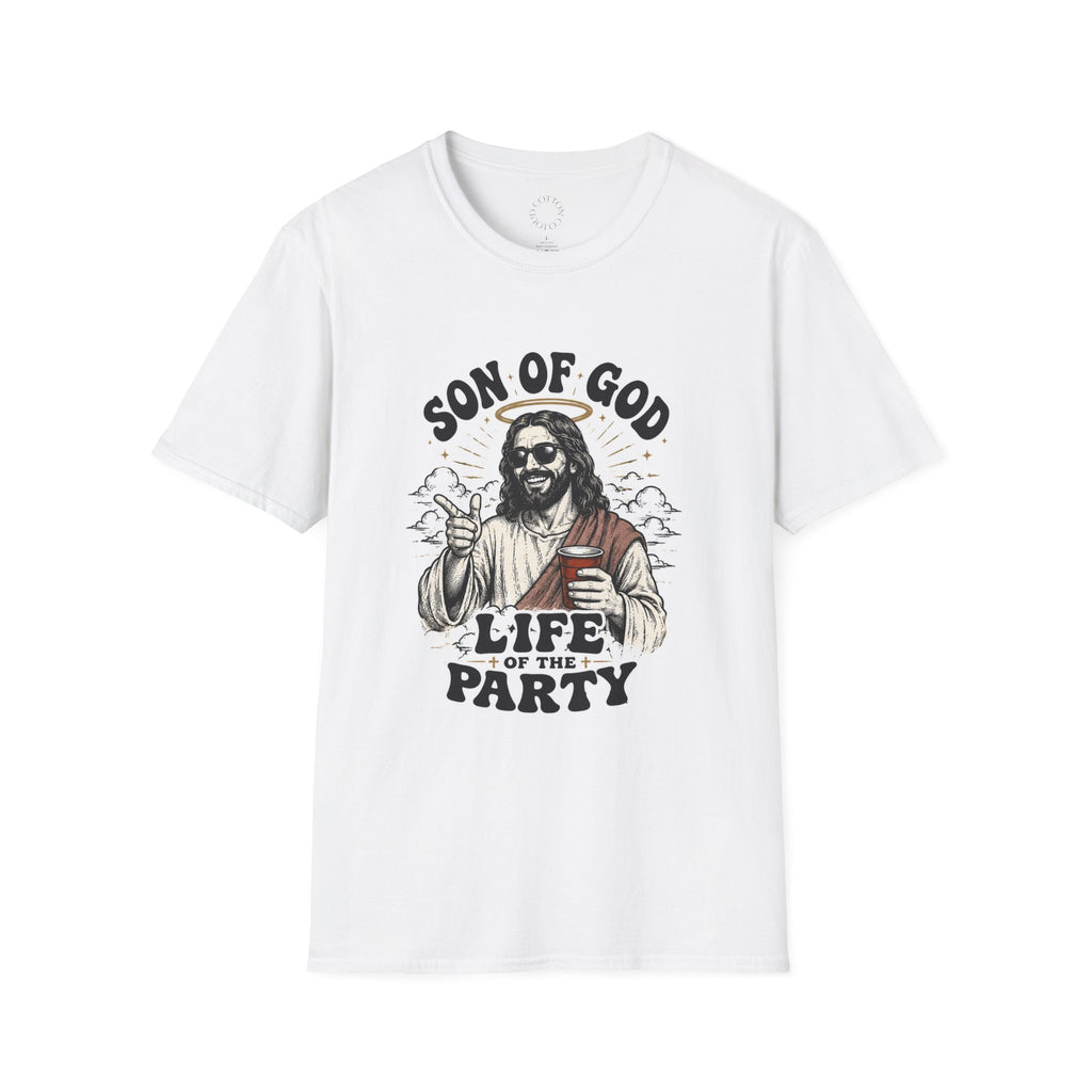 Son of God T-Shirt — 'Life of the Party' Christian Graphic Tee