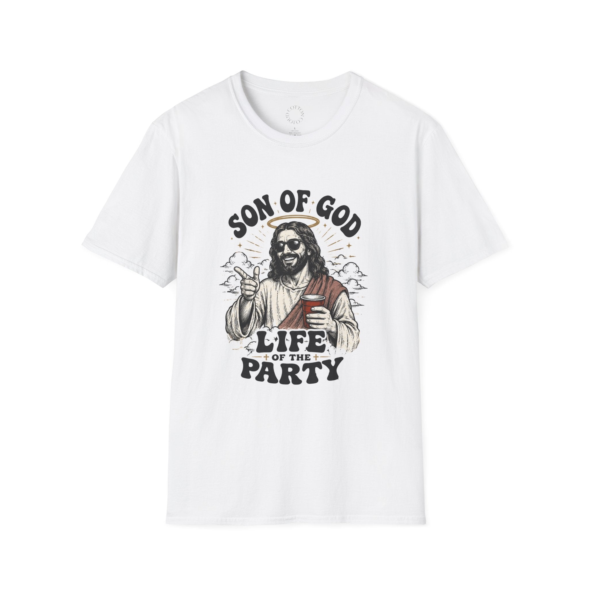 Son of God T-Shirt — 'Life of the Party' Christian Graphic Tee